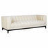 White Chenille 3 Seater Sofa